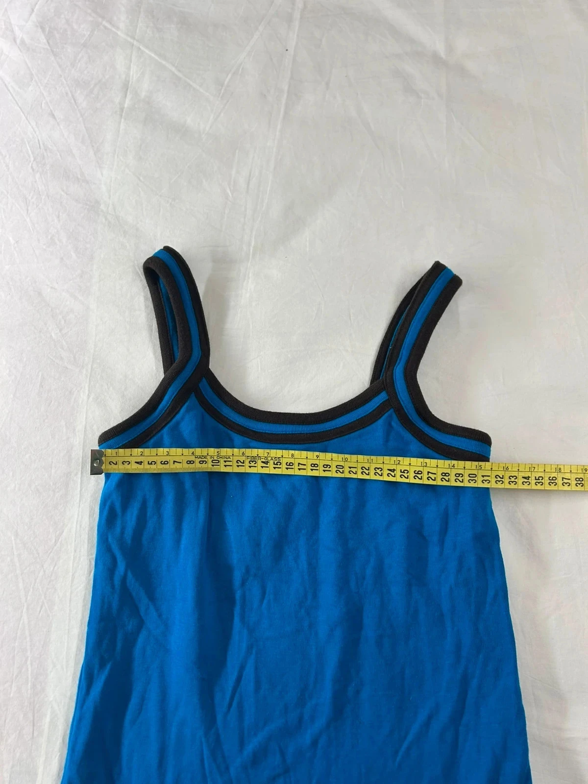 Tank top azul marino vintage estilo retro y2k – photo 4